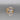 Vermeil Sterling Silver "DK" Solitaire Ring - Size 8.5