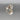 Sterling Silver Round Stone Ring - Size 9.5