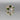 Sterling Silver Green Stone Ring - Size 9