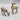 Two Brass Deer Figures