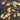 Curtis Jere Style Golden Leaves and Branches in Vase Sculpture with Marble Base