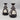 Pair Vintage Wedgwood Black Jasperware Bottle Vases