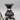 Pair Vintage Wedgwood Black Jasperware Bottle Vases