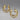 Chevron Gold Hoop Earrings