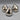 Three Silverplate Pears