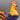 Pair Herend Village Pottery Majolica Rooster Figurine