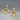 Vintage Faux Pearl Gold Cascade Earrings