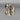 Vintage India Sterling Silver Green Faceted Ring - Size 9