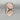 DTR Signed Sterling Silver Rose Quartz Asymmetric Ring - Size 9
