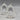 Set of Four Vintage Bijan Acrylic Pear-Shaped Napkin Rings