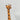 African Carved Wood Giraffe Figurine