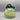 Hand Blown Glass Pumpkin - Green Striped