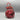 Signed Hand Blown Glass Pumpkin - Tall Red Dots