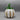 Signed Hand Blown Glass Pumpkin - White Striped