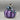Hand Blown Glass Pumpkin - Purple