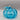 Hand Blown Glass Pumpkin - Blue