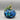 Hand Blown Glass Pumpkin - Blue