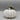 Signed Glass Hand Blown Pumpkin - White