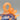 Hand Blown Glass Pumpkin - Black & Orange