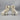 Pair Old Staffordshire Ware English Mantle Spaniel Dogs