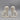 Pair Old Staffordshire Ware Mantle Dogs with Baskets