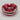 Ruby and Crystal Bullicante Murano Glass Ashtray