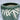 Green-Glazed Japanese Porcelain Jardiniere with Bamboo Motif