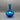 2022 Blue Blenko Glass Festival of Glass Vase with Lime Green Applied Threading