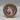 Vintage Italian Florentine Round Picture Frame with Print