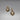Vintage Beaded Dangle Earrings Stamped MN