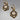 Vintage Beaded Dangle Earrings Stamped MN