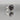 Sterling Silver Black Crystal Flower Ring - Size 9