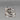 Sterling Silver Ring with Black Stones - Size 9
