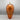 Tall Hand Blown Glass Pumpkin - Orange