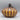 Signed Glass Hand Blown Pumpkin - Striped