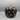 Decorative Black & Gold Polka Dot Pumpkin