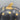Decorative Black & Gold Polka Dot Pumpkin