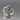 Vintage Sterling Silver Heart Ring - Size 8