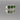 Sterling Silver Three Green Stone Ring - Size 9