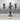 American Silverplate and Onyx Three-Lite Candelabra