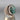 Vintage Sterling Silver Ring with Oval Turquoise Cabochon Stone ~ Size 7
