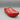 Vintage Red-Painted Wooden Dutch Clog
