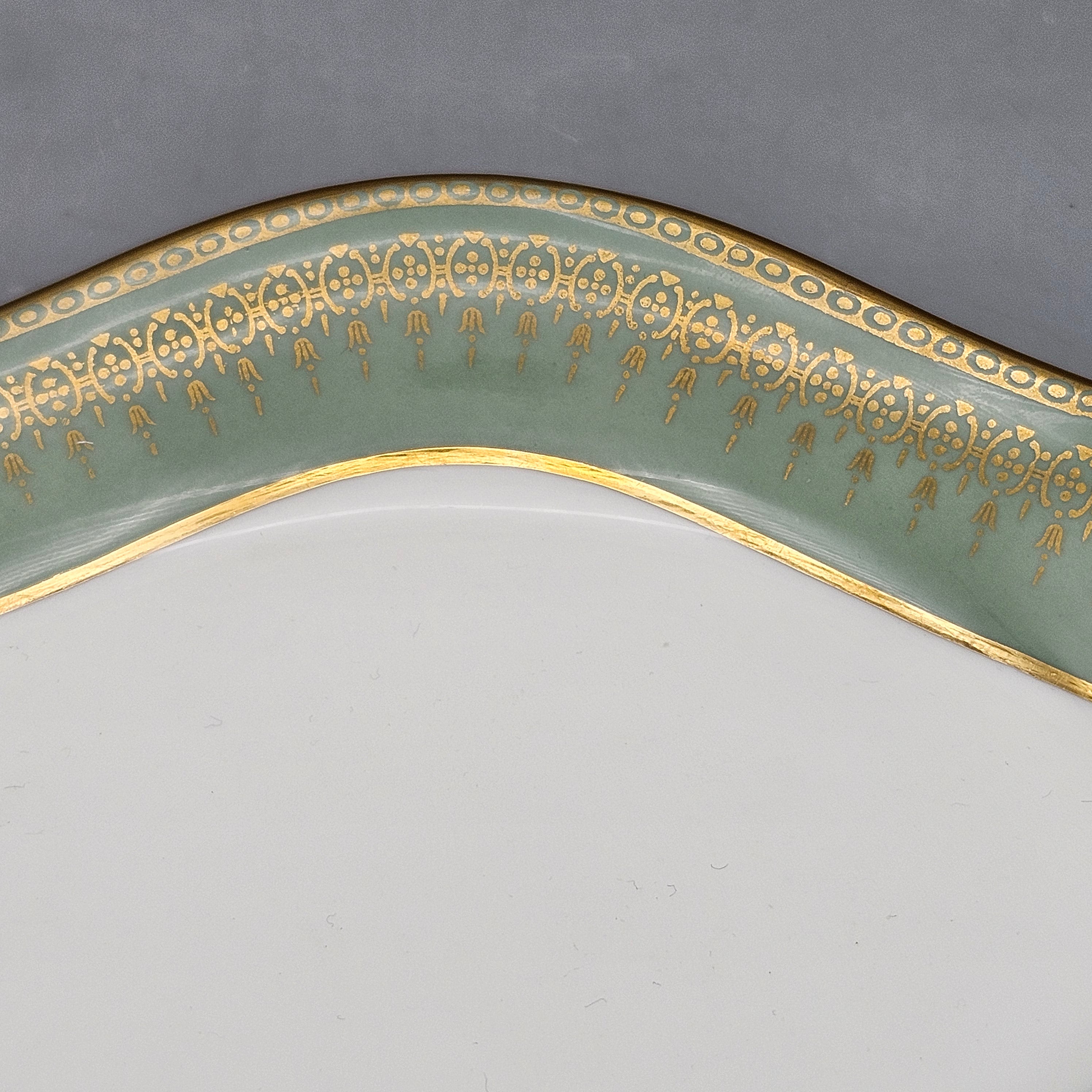 Wedgwood Bone China Michigan Bead Celadon Platter