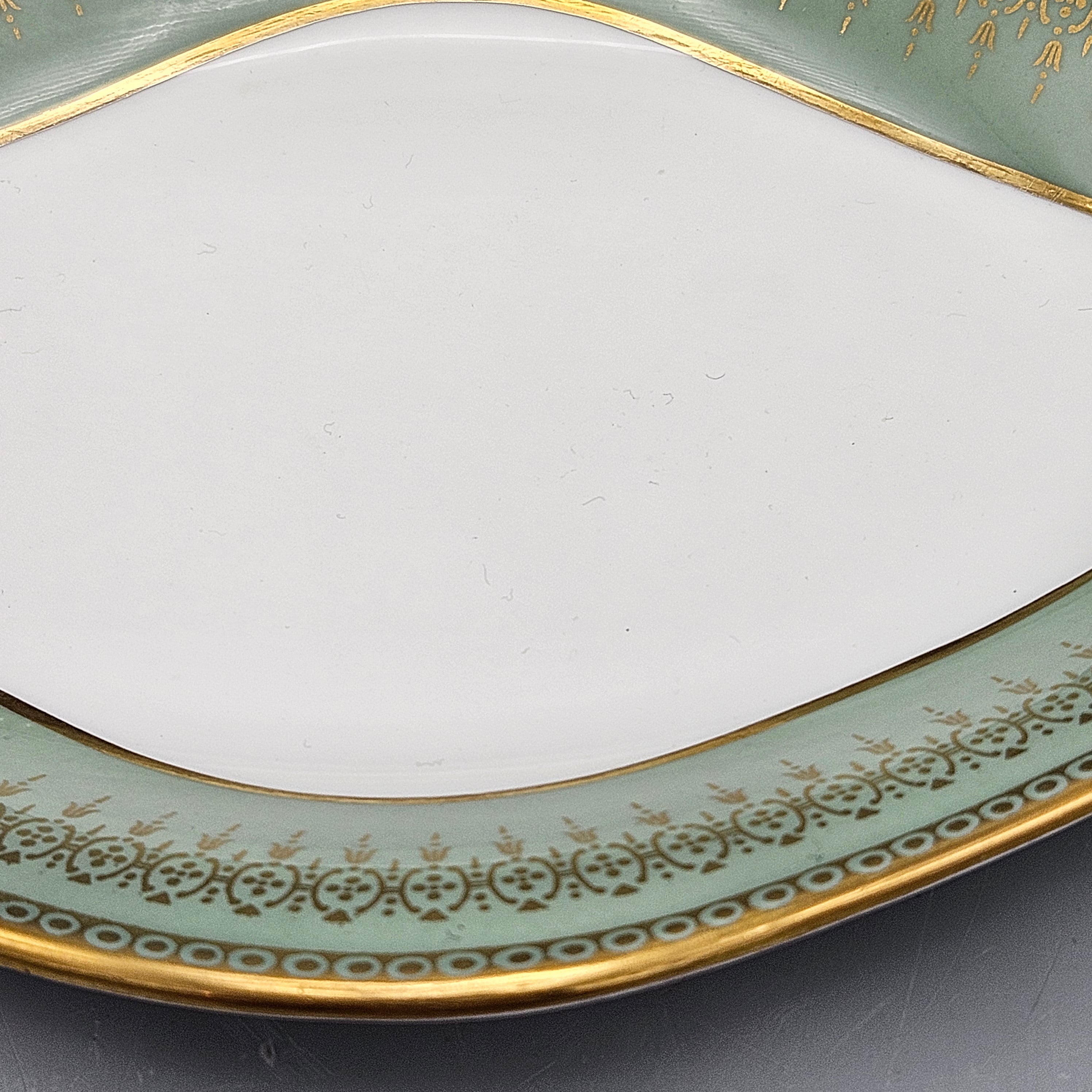 Wedgwood Bone China Michigan Bead Celadon Platter