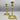 Pair Brass Georgian Style Candlesticks - Square Foot