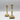Pair Brass Candlesticks with Square Feet