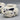 Pair of Dedham Pottery Resting Bunny Rabbit Figurine Candle Holders