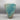 Signed Japanese Turquoise-Glazed Stoneware Ikebana Vase