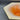 Japanese Orange and White Ceramic Ikebana Hexagonal Bowl