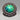 Vintage Bright Green Glass Pendant / Pin